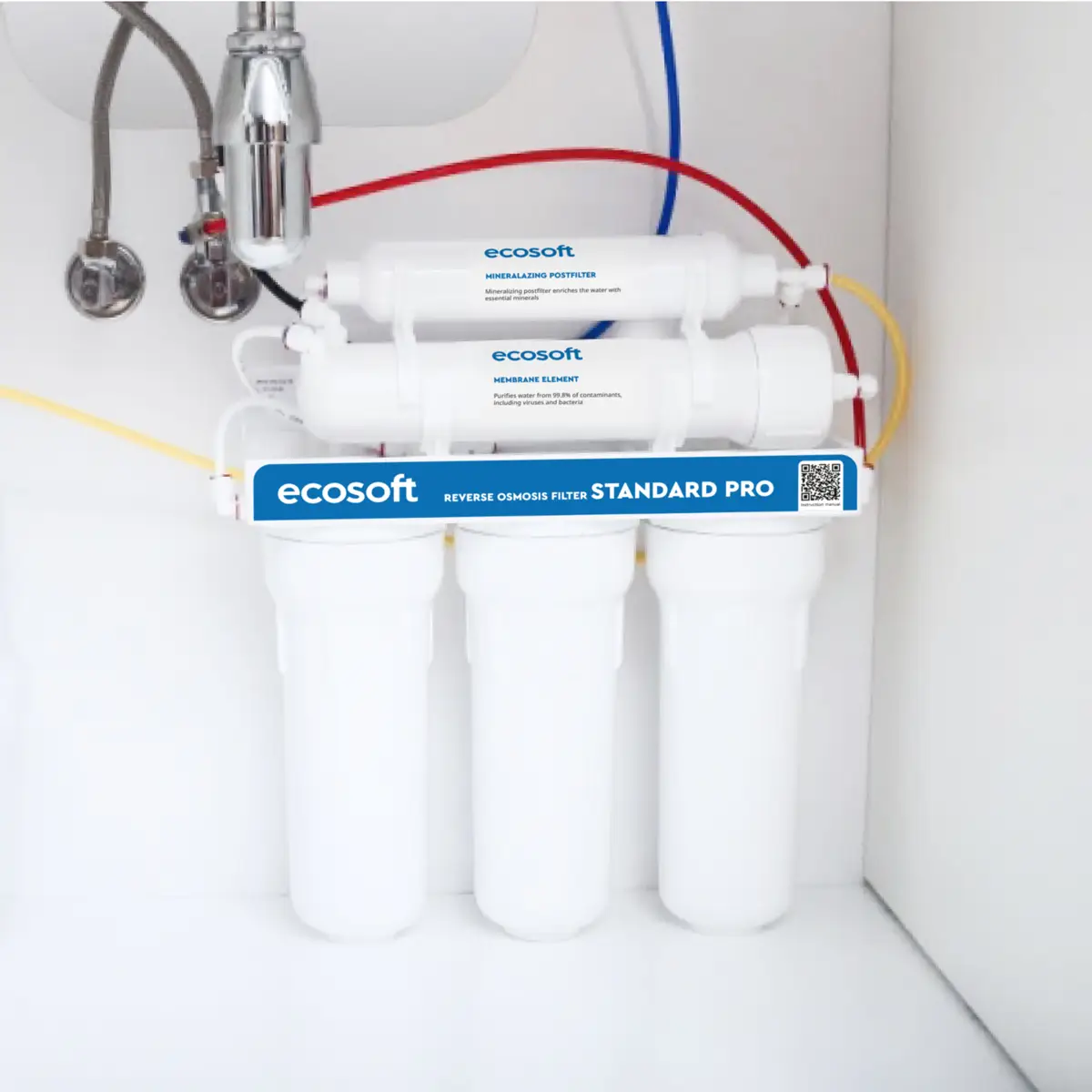 Ecosoft Standard PRO reverse osmosis filter with mineralization