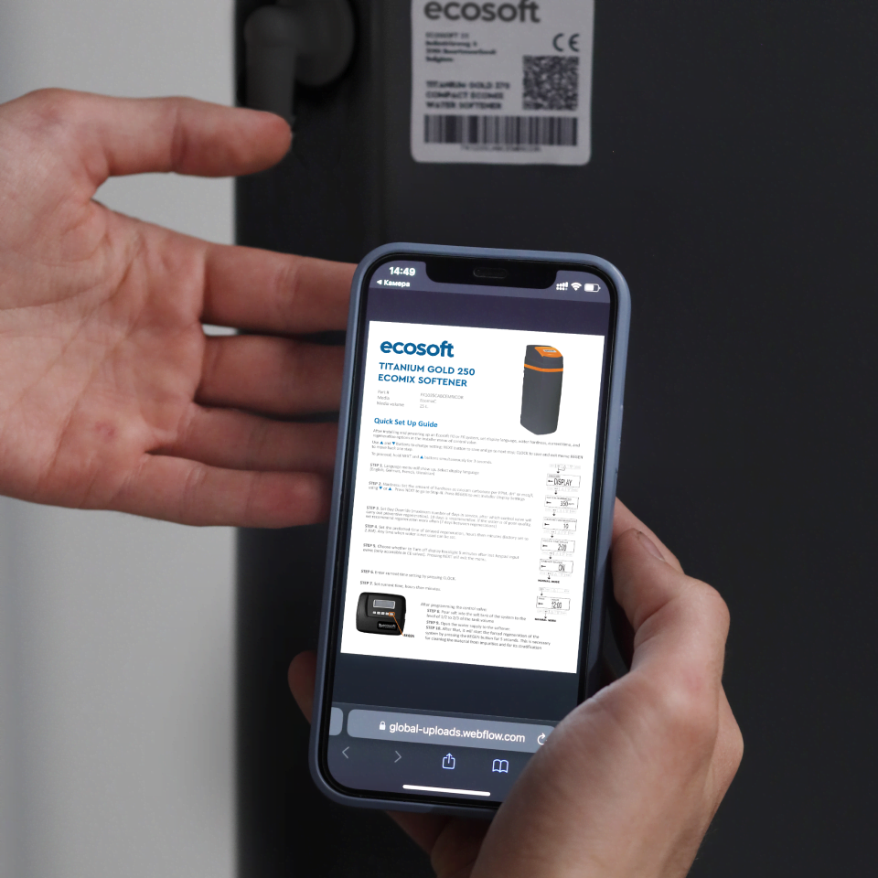 Ecosoft Titanium Gold 250 well water softener