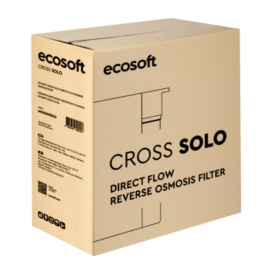 Ecosoft CROSS Solo direct flow reverse osmosis filter