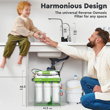 Ecosoft PURE Balance reverse osmosis filter with pump