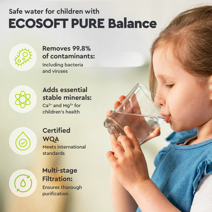 Ecosoft PURE Balance reverse osmosis filter with pump
