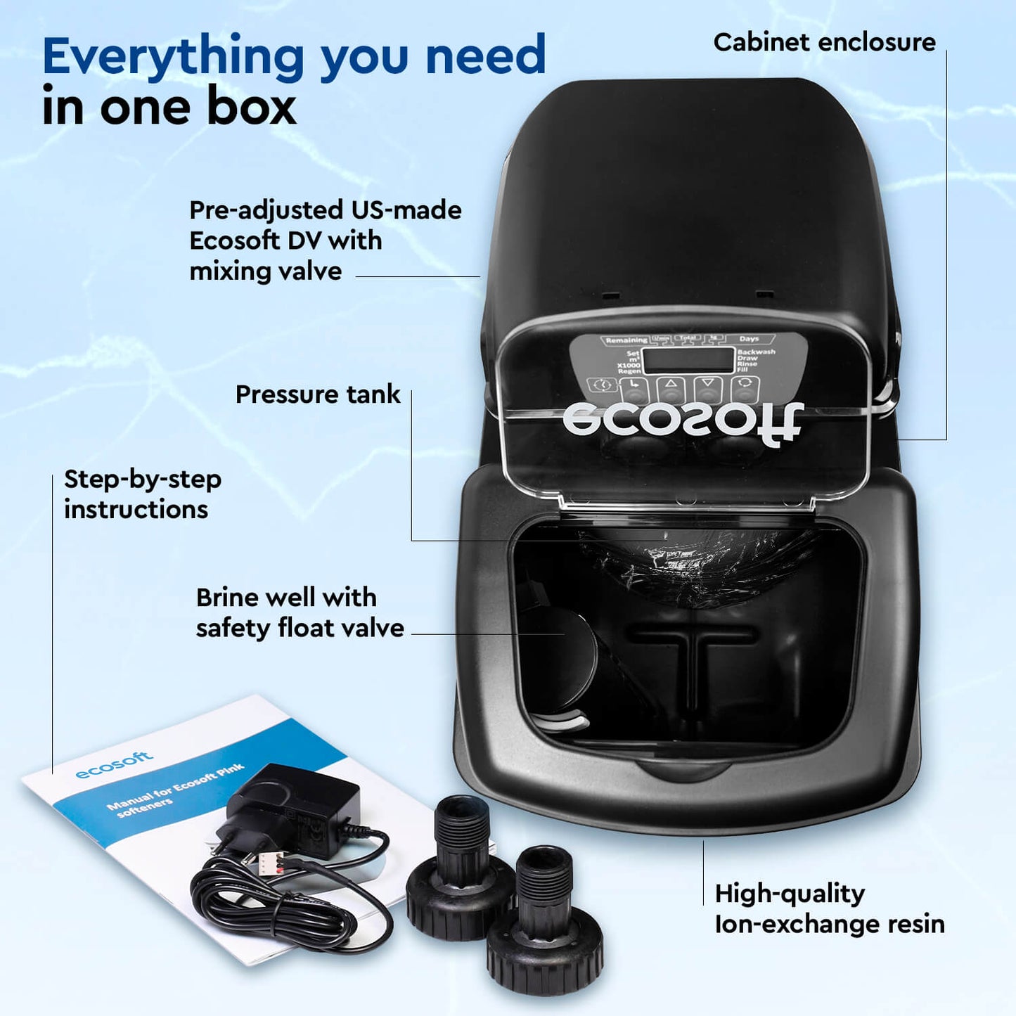 Ecosoft Pink 100 water softener