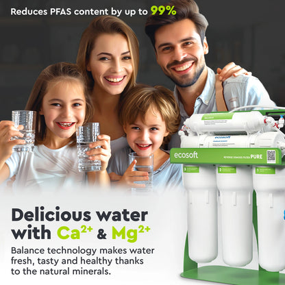 Ecosoft PURE Balance reverse osmosis filter with pump