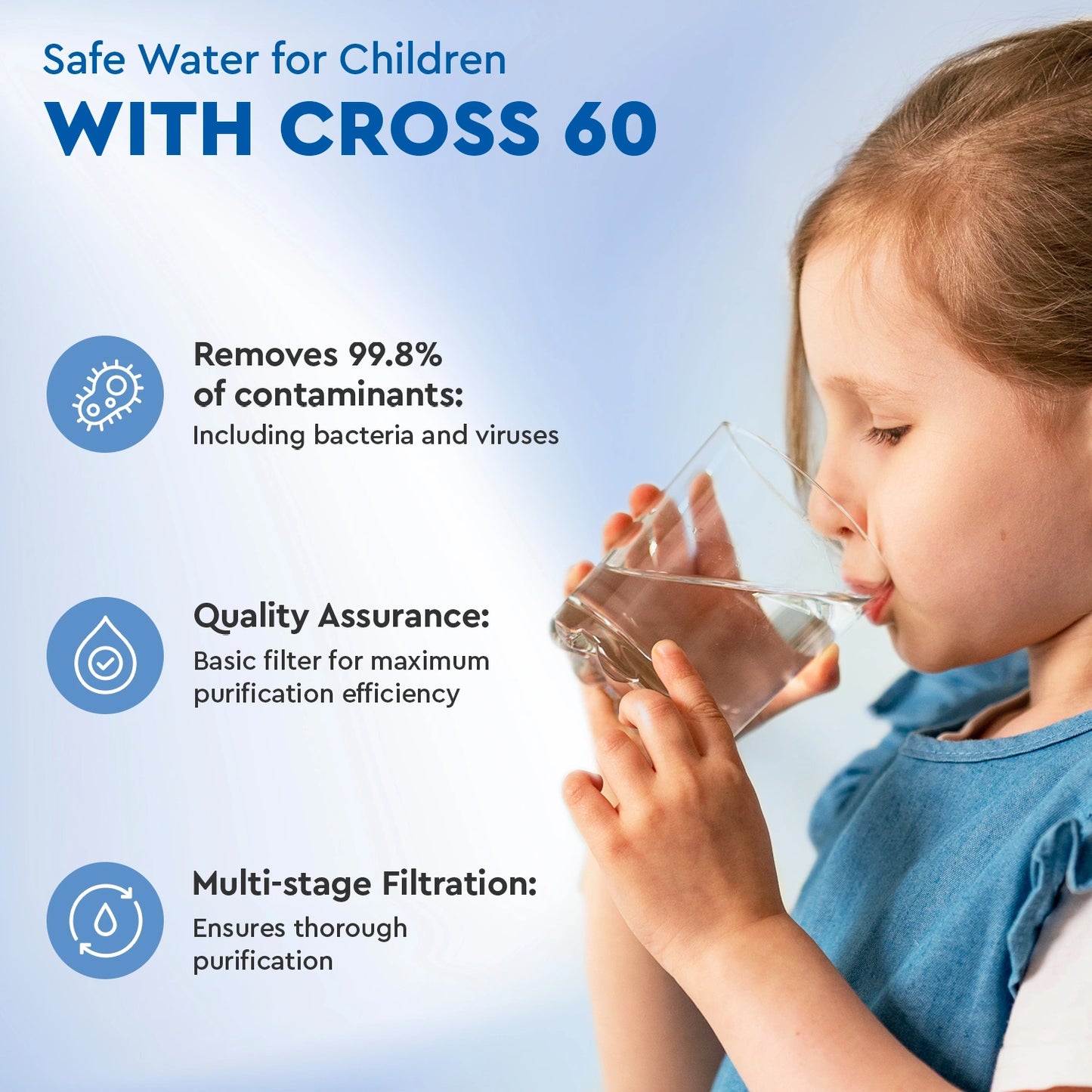 Ecosoft CROSS 60 direct flow reverse osmosis filter