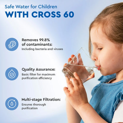 Ecosoft CROSS 60 direct flow reverse osmosis filter