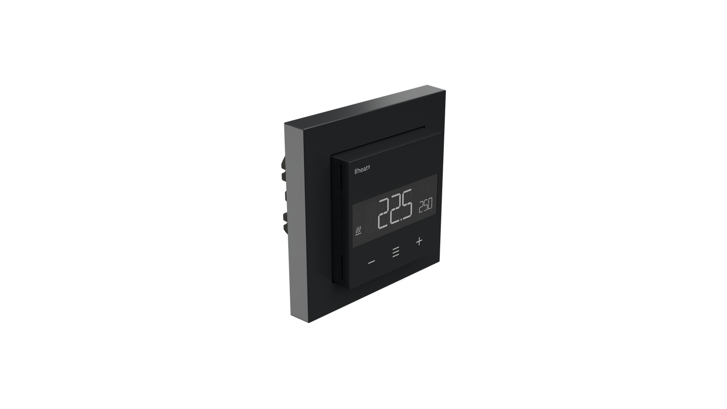 Heatit Z-TRM6 Thermostat Z-Wave 800 series (Black Matt)
