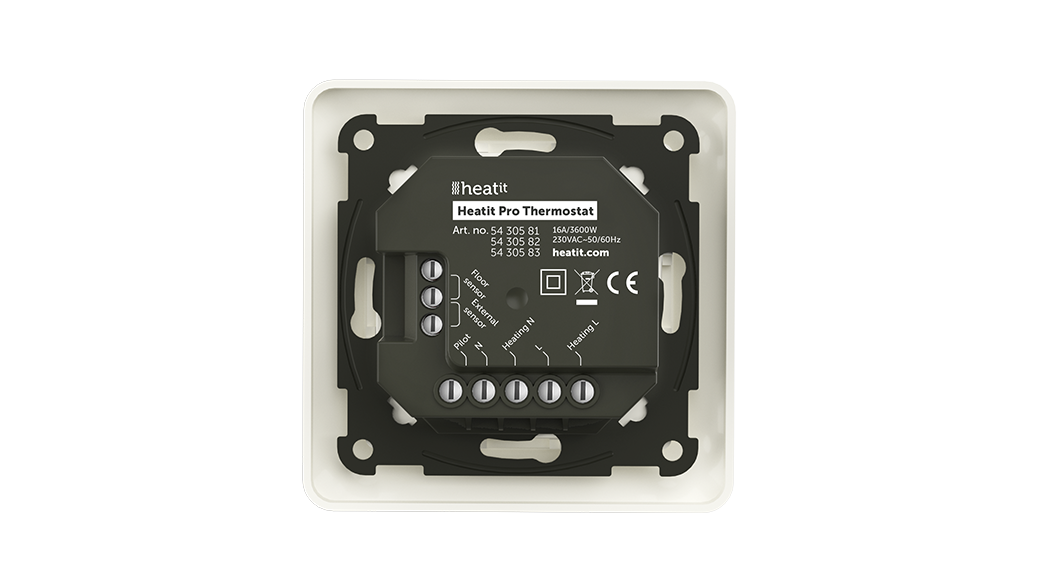 Heatit Pro Thermostat (White RAL 9010)