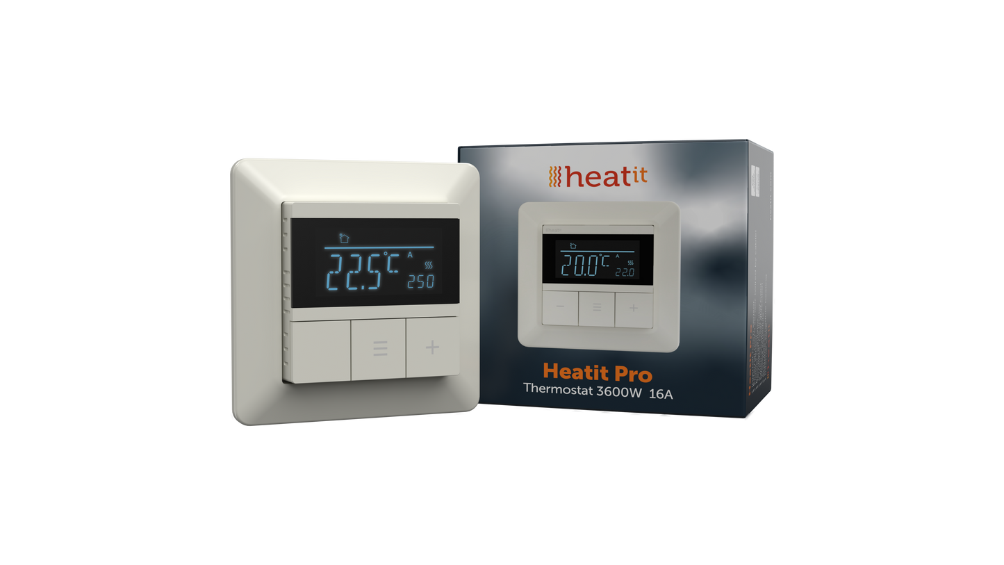 Heatit Pro Thermostat (White RAL 9010)