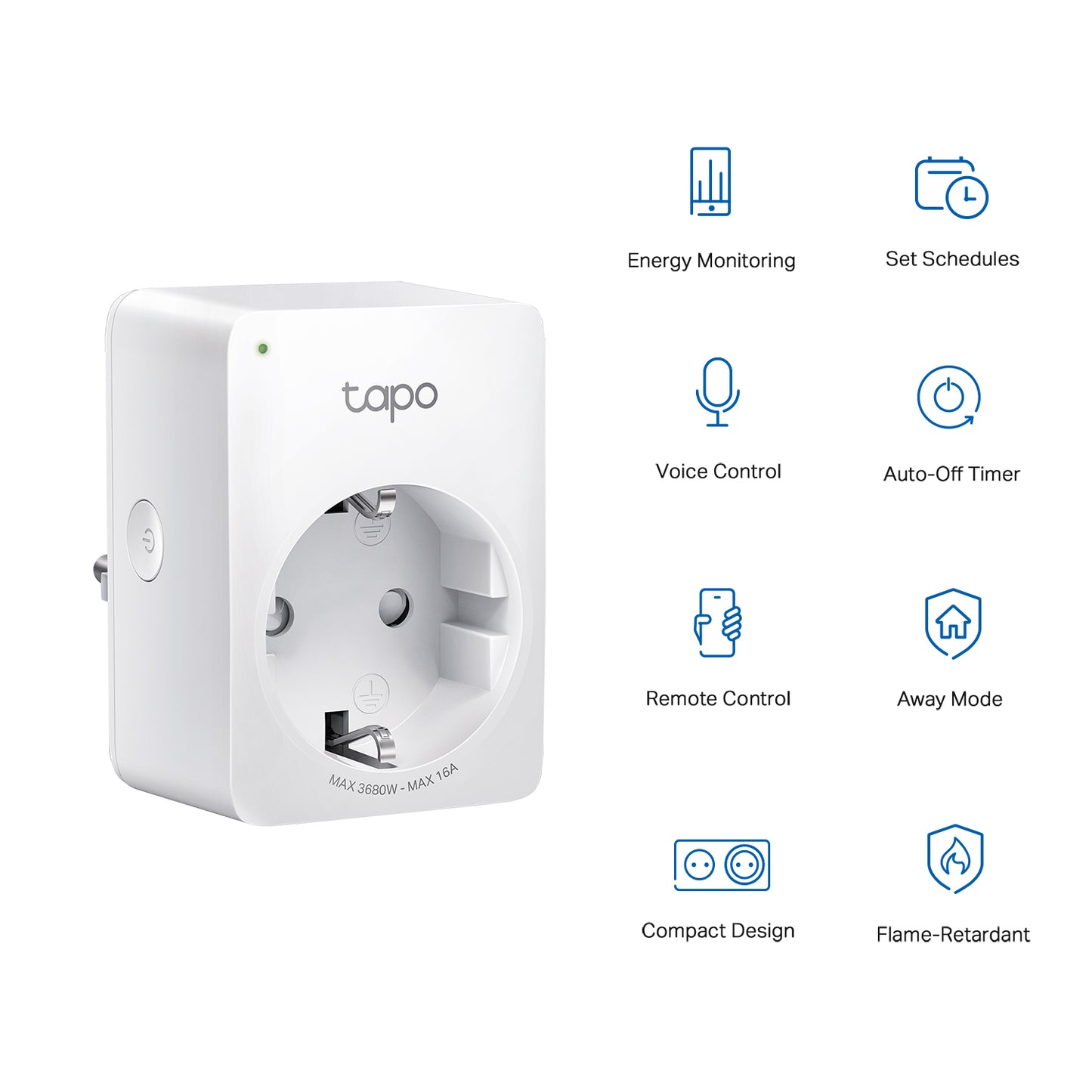 TP-Link Tapo P110 Smart Plug Type E Wi-Fi with Energy Monitoring