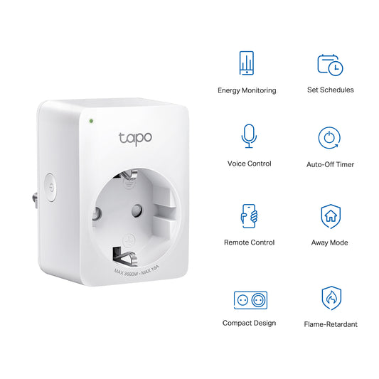 TP-Link Tapo P110 Smart Plug Type E Wi-Fi with Energy Monitoring