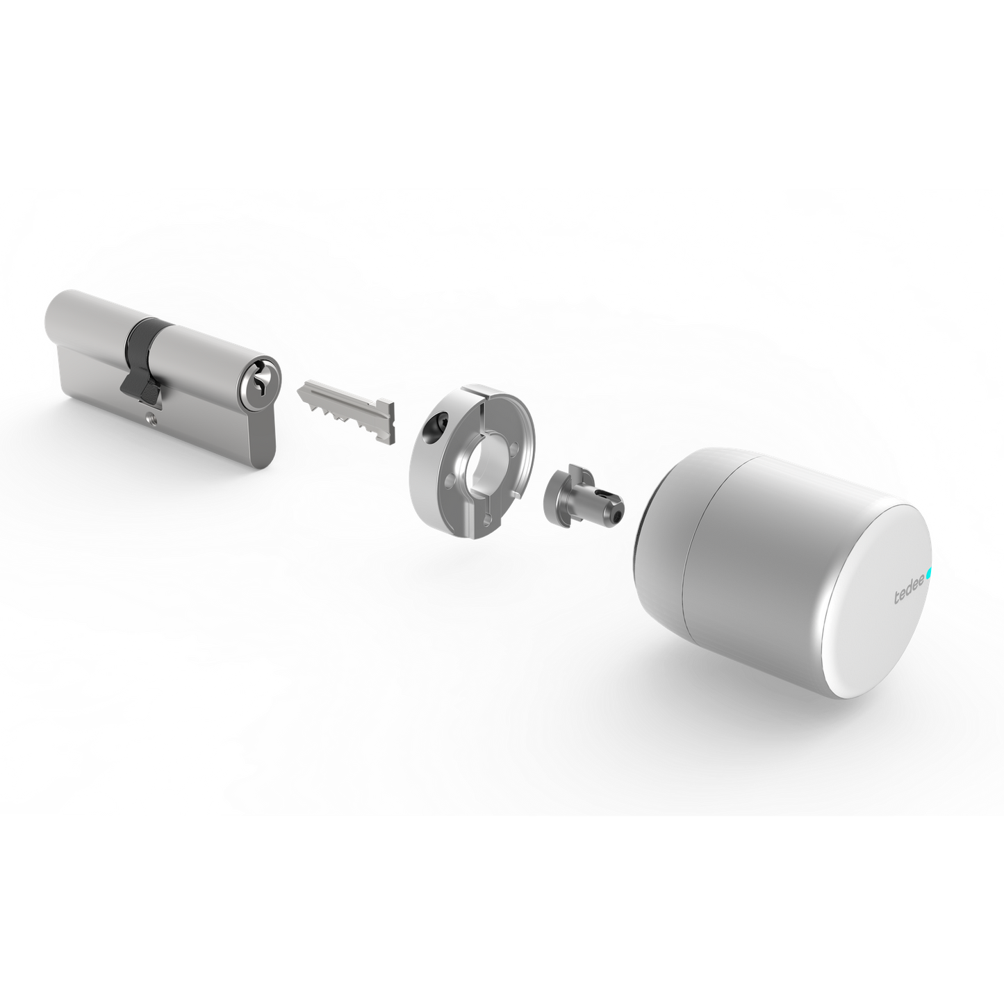 Tedee Adapter for existing cylinders Silver for Lock PRO