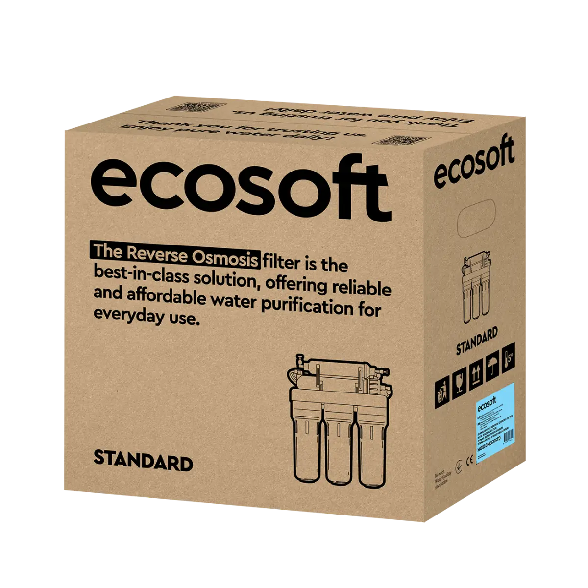 Ecosoft Standard PRO reverse osmosis filter with mineralization