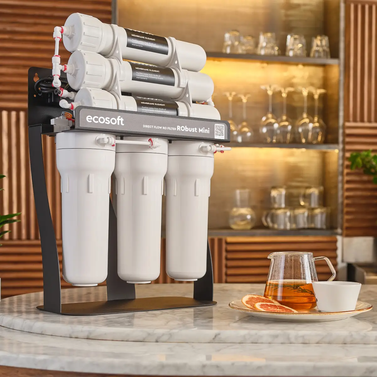 Ecosoft RObust Mini direct flow reverse osmosis system