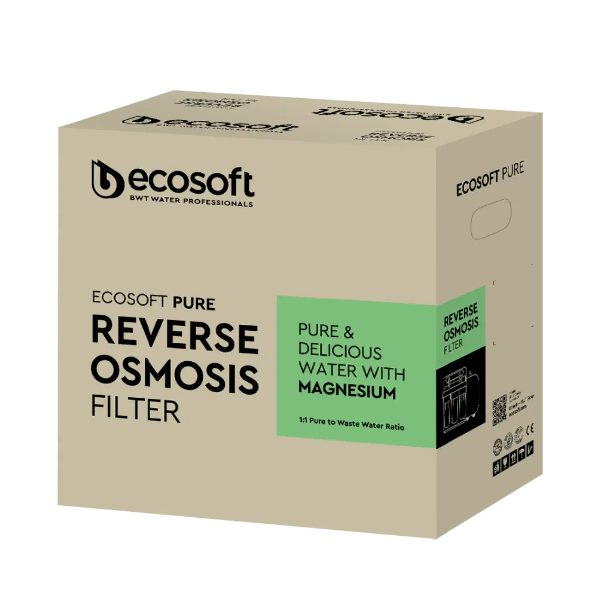 Ecosoft PURE Balance reverse osmosis filter with pump