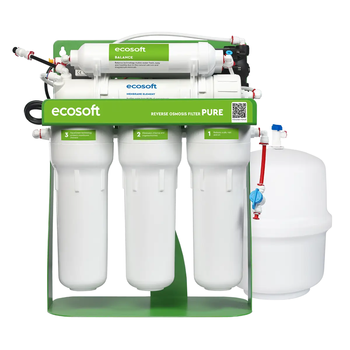 Ecosoft PURE Balance reverse osmosis filter with pump