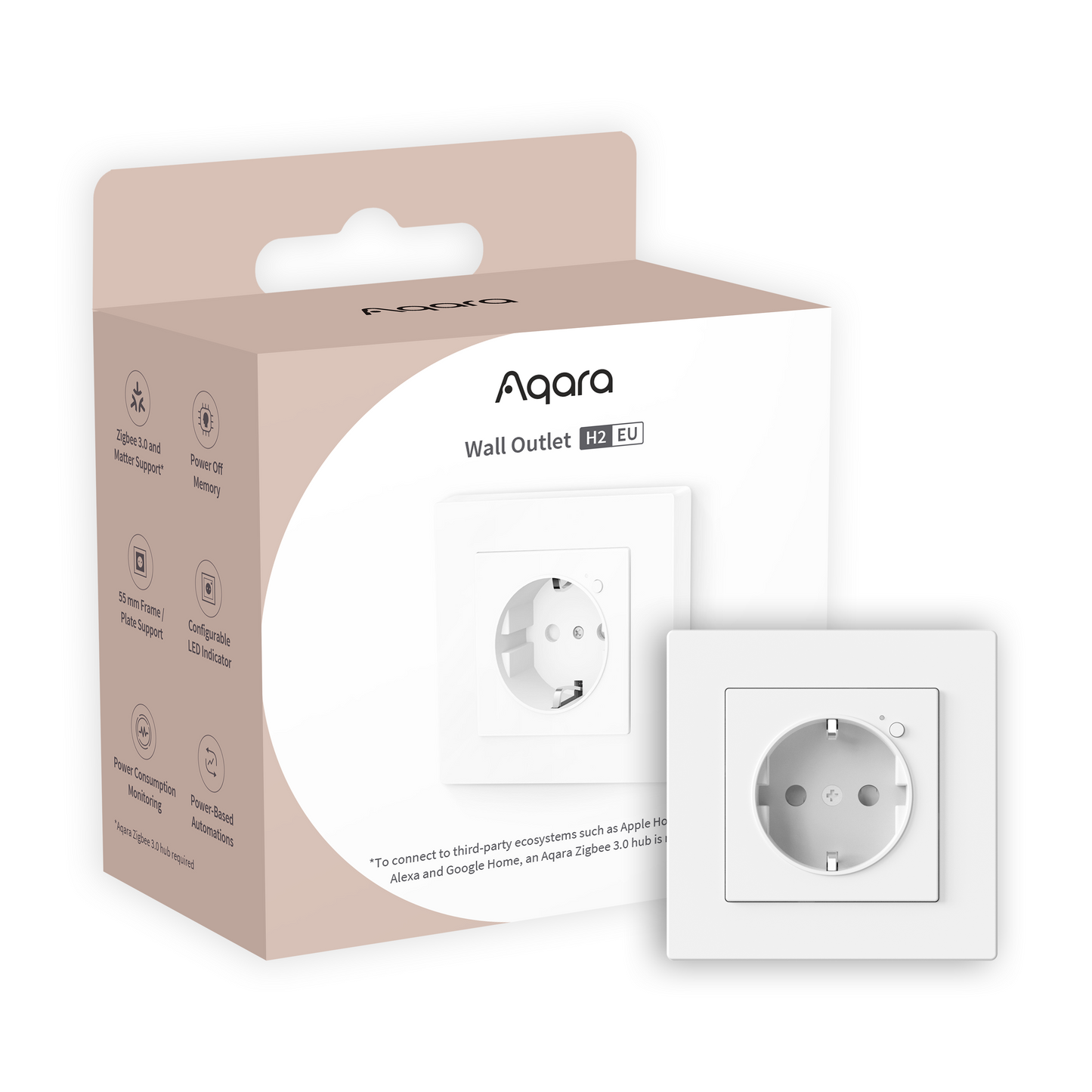 Aqara Wall Outlet H2 EU Type F (Zigbee)