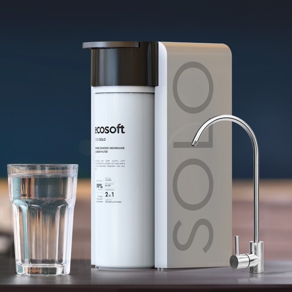 Ecosoft CROSS Solo direct flow reverse osmosis filter