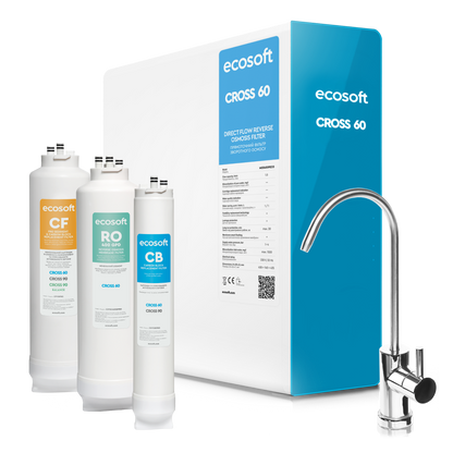 Ecosoft CROSS 60 direct flow reverse osmosis filter