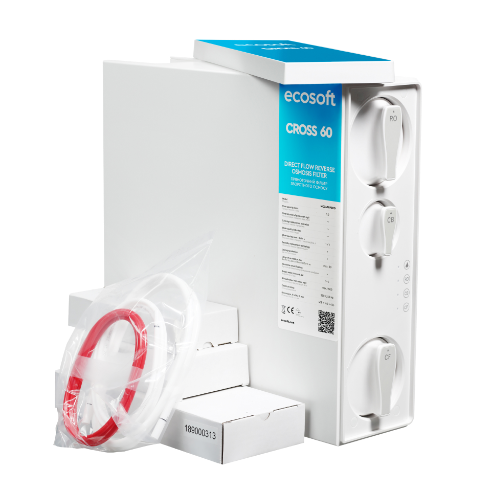 Ecosoft CROSS 60 direct flow reverse osmosis filter