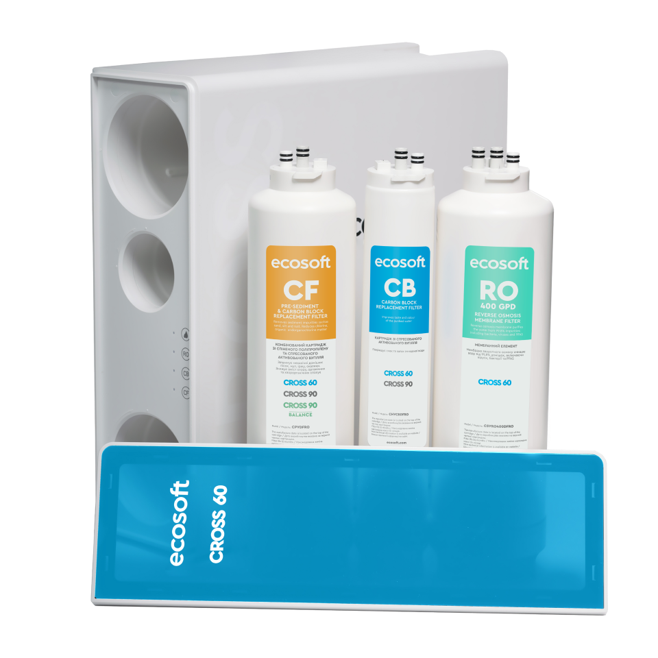 Ecosoft CROSS 60 direct flow reverse osmosis filter