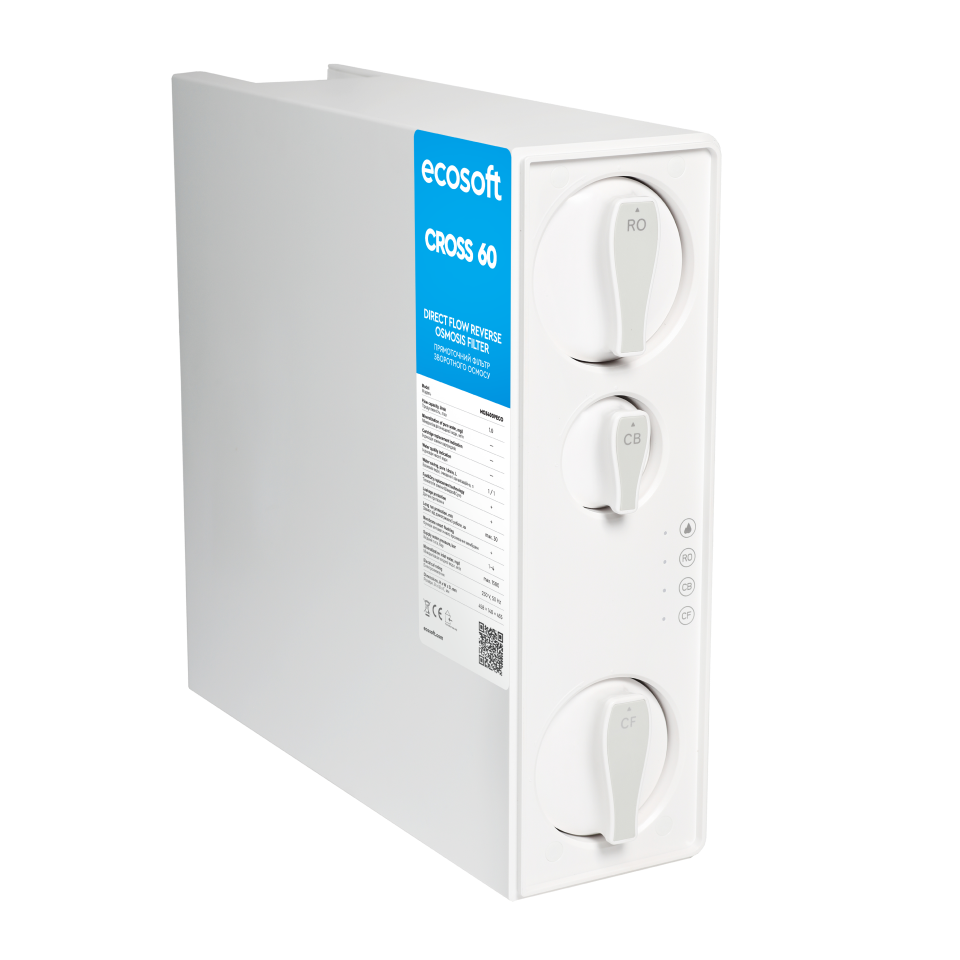 Ecosoft CROSS 60 direct flow reverse osmosis filter