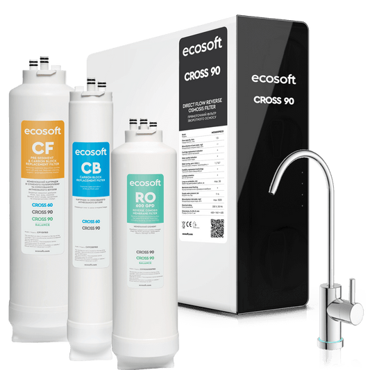 Ecosoft CROSS 90 direct flow reverse osmosis filter