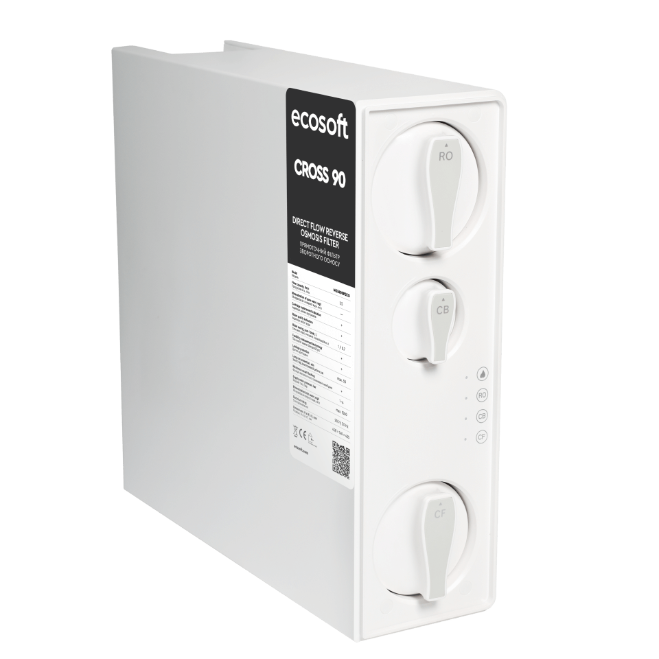 Ecosoft CROSS 90 direct flow reverse osmosis filter
