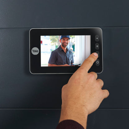 Yale Digital Door Spy DDV 5800, 4.3" Display, Silver, incl. Motion Detection, Doorbell & Night Visio