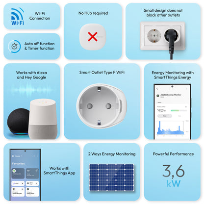 Aeotec Smart Outlet Type F Wi-Fi